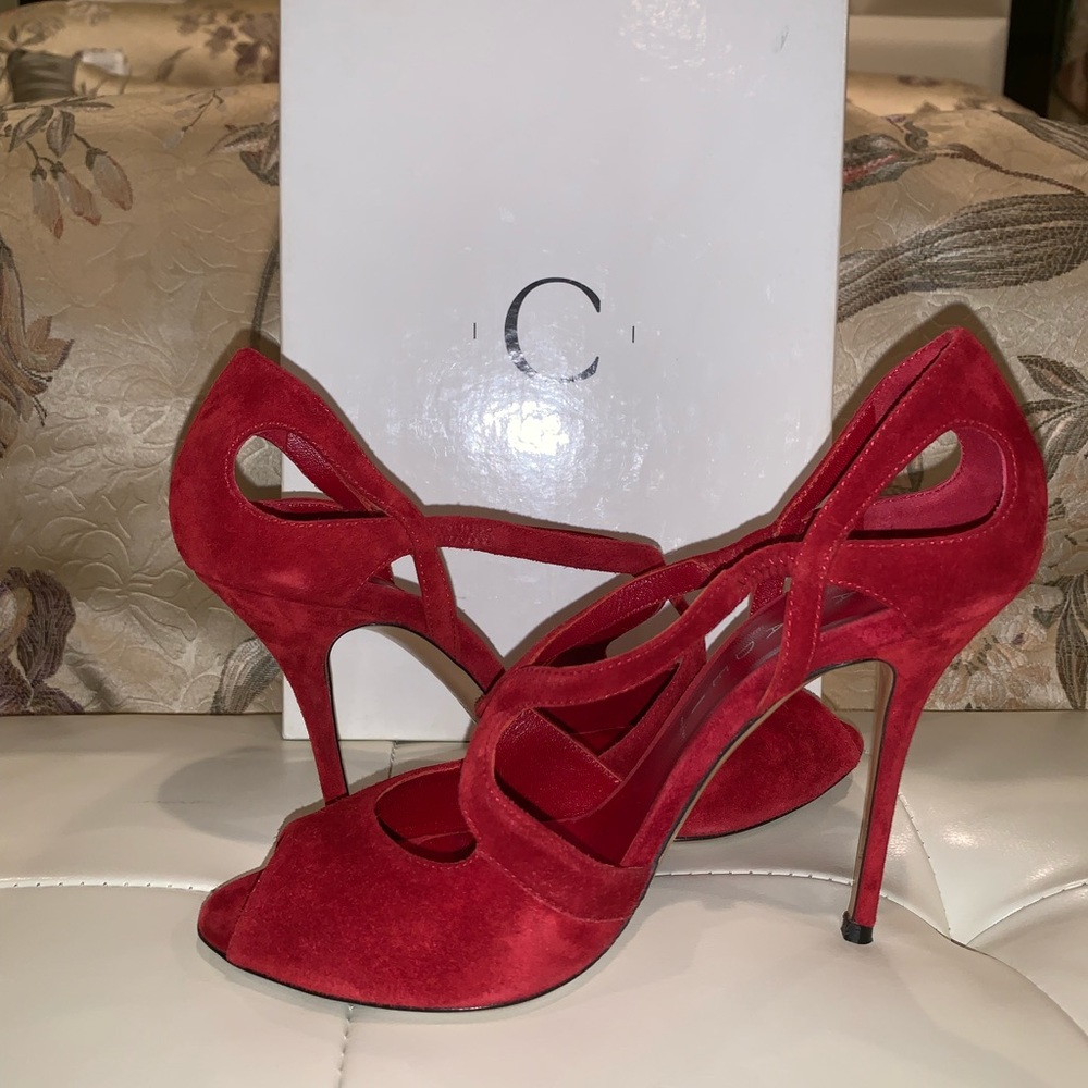 Casadei Queen Suede heels